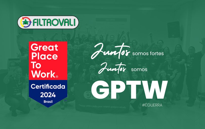 Filtrovali conquista o selo Great Place to Work (GPTW) com nota 93: orgulho de ser “sangue verde”