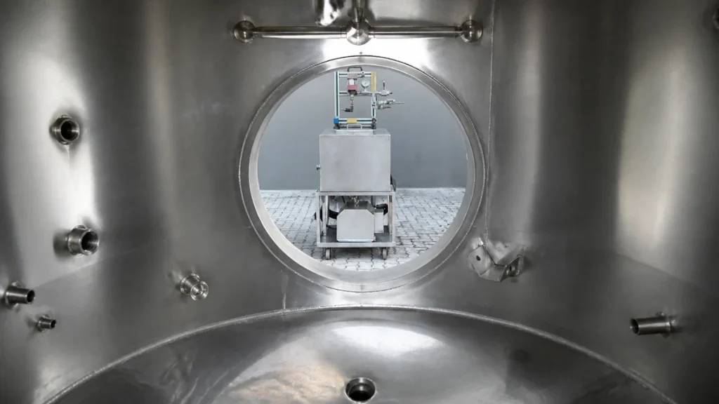 Planejamento de passivação em tanque industrial com bocais e drenos incluídos no circuito