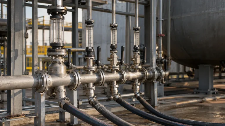 Circulação na limpeza química em contexto industrial técnico e realista