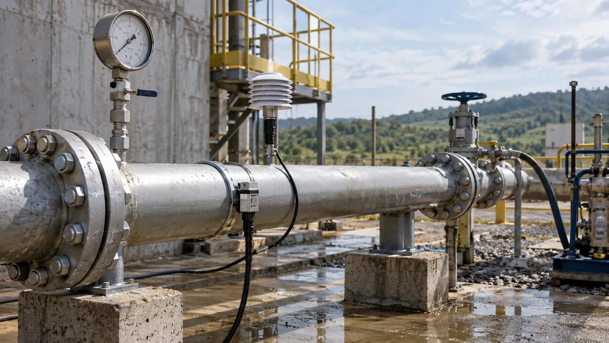 Estabilização de temperatura no teste hidrostático em contexto industrial técnico e realista