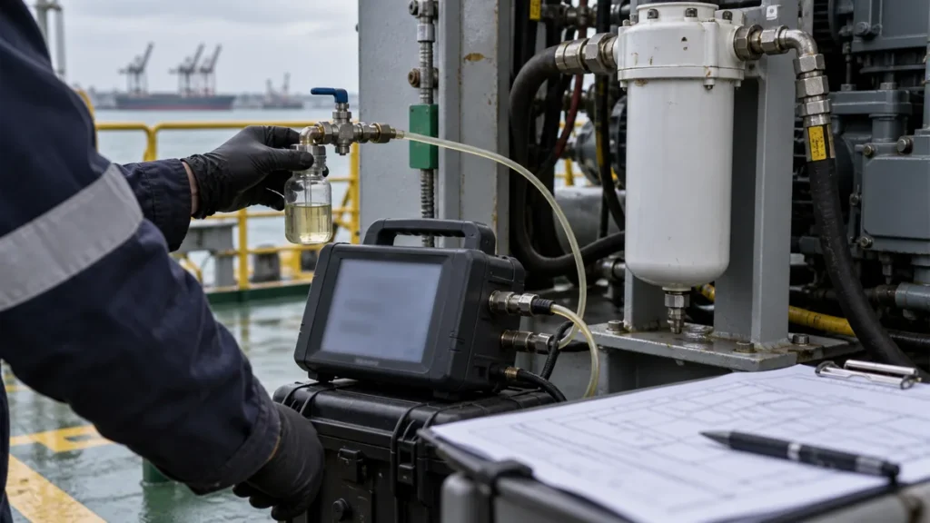 ISO 4406 no flushing em contexto industrial técnico e realista