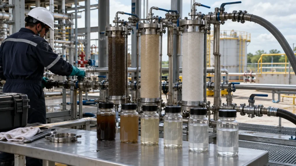 Quando encerrar o flushing em contexto industrial técnico e realista