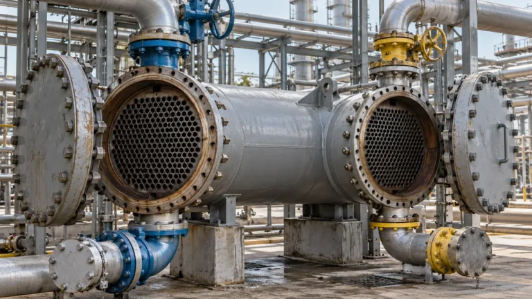Trocador de calor industrial com dois circuitos separados