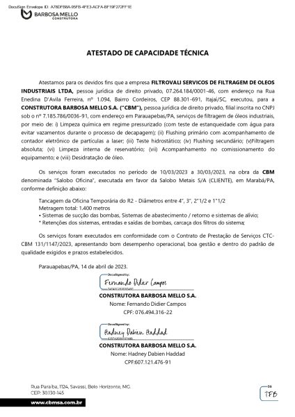 ATESTADO DE CAPACIDADE TECNICA FILTROVALI x CBM OBRA NA VALE SALOBO 2 page 0001 r40d1581prwlk8m4nhrl8kgmrid2d0jn87g6dgv8cg - LP Limpeza Química Elementor