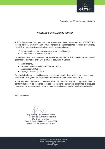 Atestado de Capacidade Tecnica ETM Filtrovali r40d1581prwlk8m4nhrl8kgmrid2d0jn87g6dgv8cg - LP Limpeza Química Elementor