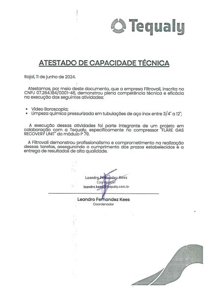 Atestado de Capacidade Tecnica Tequaly r40d0zl0krovmkubkfbttlvv774v2tx97fj9ht3lds - LP Limpeza Química Elementor